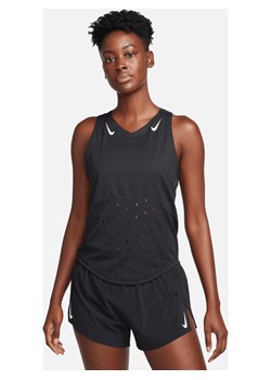 Damska koszulka bez rękawów do biegania Dri-FIT ADV Nike AeroSwift - Czerń ze sklepu Nike poland w kategorii Bluzki damskie - zdjęcie 169755818