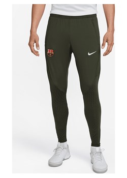 Męskie dzianinowe spodnie piłkarskie Nike Dri-FIT FC Barcelona Strike - Zieleń ze sklepu Nike poland w kategorii Spodnie męskie - zdjęcie 169755855