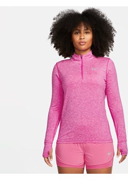 Damska koszulka do biegania z zamkiem 1/2 Nike - Różowy ze sklepu Nike poland w kategorii Bluzki damskie - zdjęcie 169756068