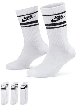 Klasyczne skarpety Nike Sportswear Dri-FIT Everyday Essential (3 pary) - Biel ze sklepu Nike poland w kategorii Skarpetki damskie - zdjęcie 169756146