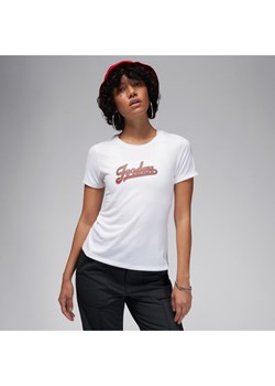 T-shirt damski o dopasowanym kroju Jordan - Biel ze sklepu Nike poland w kategorii Bluzki damskie - zdjęcie 169756219