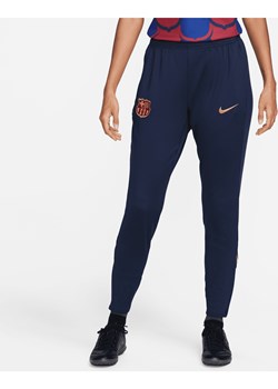 Damskie spodnie piłkarskie Nike Dri-FIT FC Barcelona Strike - Niebieski ze sklepu Nike poland w kategorii Spodnie damskie - zdjęcie 169756297