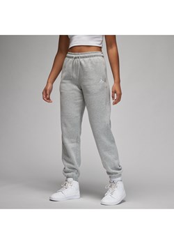 Spodnie damskie Jordan Brooklyn Fleece - Szary ze sklepu Nike poland w kategorii Spodnie damskie - zdjęcie 169756347