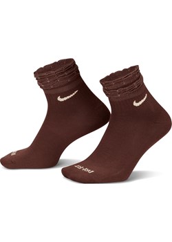 Stopki treningowe Nike Everyday - Brązowy ze sklepu Nike poland w kategorii Skarpetki damskie - zdjęcie 169756355