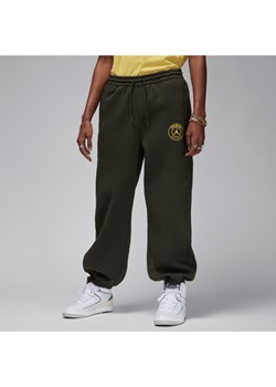 Męskie spodnie z dzianiny Paris Saint-Germain - Zieleń ze sklepu Nike poland w kategorii Spodnie męskie - zdjęcie 169756367