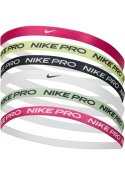 Opaski na głowę z nadrukiem Nike (6 szt.) - Różowy ze sklepu Nike poland w kategorii Opaski do włosów - zdjęcie 169756445