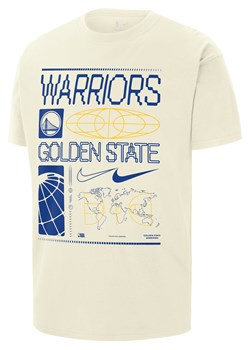 T-shirt męski Nike NBA Max90 Golden State Warriors - Biel ze sklepu Nike poland w kategorii T-shirty męskie - zdjęcie 169756447