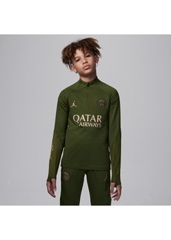 Treningowa koszulka piłkarska dla dużych dzieci Jordan Dri-FIT Paris Saint-Germain Strike (wersja czwarta) - Zieleń ze sklepu Nike poland w kategorii T-shirty chłopięce - zdjęcie 169756505