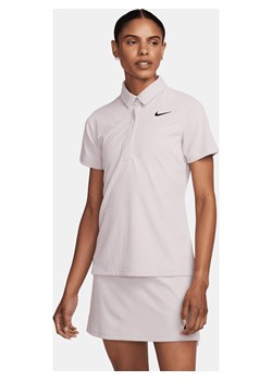 Damska koszulka polo z krótkim rękawem do golfa Dri-FIT ADV Nike Tour - Fiolet ze sklepu Nike poland w kategorii Bluzki damskie - zdjęcie 169756567
