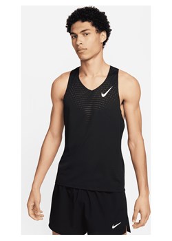Męska koszulka bez rękawów do biegania Dri-FIT ADV Nike AeroSwift - Czerń ze sklepu Nike poland w kategorii T-shirty męskie - zdjęcie 169756597