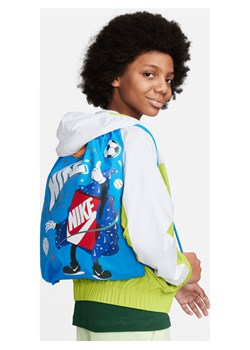 Worek gimnastyczny dla dzieci Nike (12 l) - Niebieski ze sklepu Nike poland w kategorii Plecaki dla dzieci - zdjęcie 169756669