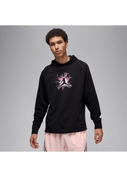 Męska dzianinowa bluza z kapturem i grafiką Jordan Dri-FIT Sport - Czerń ze sklepu Nike poland w kategorii Bluzy męskie - zdjęcie 169756679