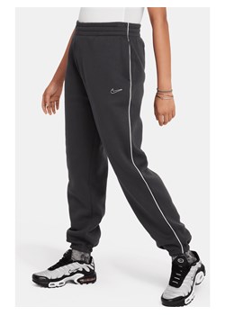 Dzianinowe spodnie o kroju oversize dla dużych dzieci (dziewcząt) Nike Sportswear - Szary ze sklepu Nike poland w kategorii Spodnie dziewczęce - zdjęcie 169756709