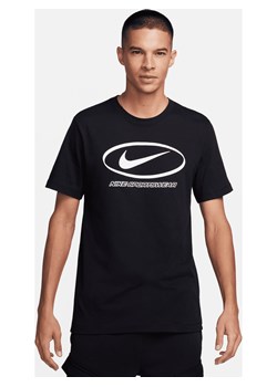 Męski T-shirt z nadrukiem Nike Sportswear - Czerń ze sklepu Nike poland w kategorii T-shirty męskie - zdjęcie 169756745