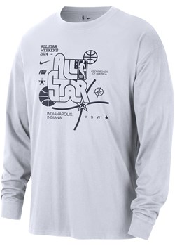 T-shirt męski z długim rękawem Nike NBA Max90 2024 NBA All-Star Weekend - Biel ze sklepu Nike poland w kategorii T-shirty męskie - zdjęcie 169756747