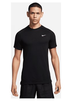 Męska koszulka z krótkim rękawem do fitnessu Dri-FIT Nike Flex Rep - Czerń ze sklepu Nike poland w kategorii T-shirty męskie - zdjęcie 169756846