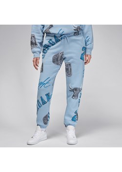 Damskie spodnie z dzianiny Jordan Brooklyn Fleece - Niebieski ze sklepu Nike poland w kategorii Spodnie damskie - zdjęcie 169756849