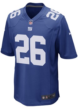 Męska koszulka meczowa do futbolu amerykańskiego NFL New York Giants (Saquon Barkley) - Niebieski ze sklepu Nike poland w kategorii T-shirty męskie - zdjęcie 169756967