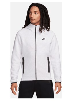 Męska bluza z kapturem i zamkiem na całej długości Nike Sportswear Tech Fleece Windrunner - Brązowy ze sklepu Nike poland w kategorii Bluzy męskie - zdjęcie 169757127