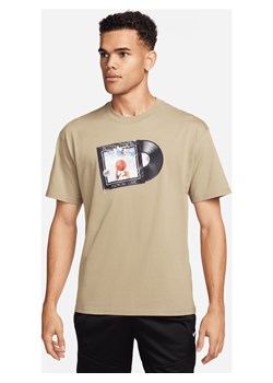 Męski T-shirt do koszykówki Max90 Nike - Brązowy ze sklepu Nike poland w kategorii T-shirty męskie - zdjęcie 169757158