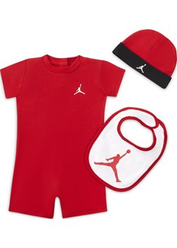 Trzyczęściowy zestaw rampersów dla niemowląt Jordan Jumpman - Czerwony ze sklepu Nike poland w kategorii Komplety niemowlęce - zdjęcie 169757189