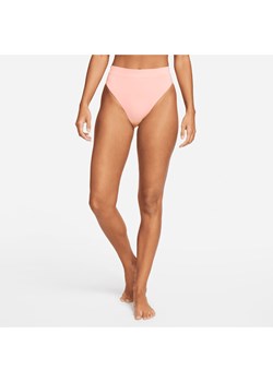 Dolna część damskiego stroju kąpielowego z wysokim stanem Nike Essential - Różowy ze sklepu Nike poland w kategorii Stroje kąpielowe - zdjęcie 169757246