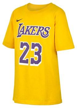 T-shirt dla dużych dzieci (chłopców) Nike NBA LeBron James Los Angeles Lakers - Żółty ze sklepu Nike poland w kategorii T-shirty chłopięce - zdjęcie 169757435