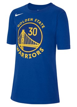 T-shirt dla dużych dzieci Nike NBA Golden State Warriors - Niebieski ze sklepu Nike poland w kategorii T-shirty chłopięce - zdjęcie 169757438