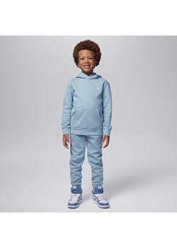 Dwuczęściowy zestaw z bluzą z kapturem dla małych dzieci Jordan MJ Essentials Fleece Pullover Set - Niebieski ze sklepu Nike poland w kategorii Dresy chłopięce - zdjęcie 169757479