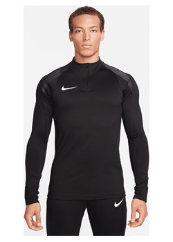Męska treningowa koszulka piłkarska z zamkiem 1/2 Dri-FIT Nike Strike - Czerń ze sklepu Nike poland w kategorii T-shirty męskie - zdjęcie 169757505