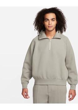 Bluza męska z zamkiem 1/2 Nike Tech Fleece Reimagined - Szary ze sklepu Nike poland w kategorii Bluzy męskie - zdjęcie 169757537