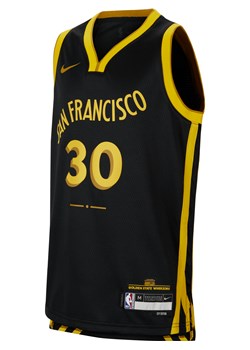 Koszulka dla dużych dzieci Nike Dri-FIT NBA Swingman Stephen Curry Golden State Warriors City Edition 2023/24 - Czerń ze sklepu Nike poland w kategorii T-shirty chłopięce - zdjęcie 169757548