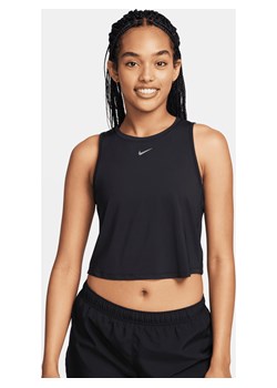 Damska koszulka bez rękawów o skróconym kroju Dri-FIT Nike One Classic - Czerń ze sklepu Nike poland w kategorii Bluzki damskie - zdjęcie 169757688