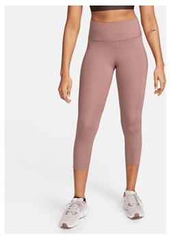 Damskie legginsy ze średnim stanem o skróconym kroju do biegania Nike Fast - Fiolet ze sklepu Nike poland w kategorii Spodnie damskie - zdjęcie 169757739