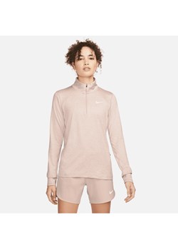 Damska koszulka do biegania z zamkiem 1/2 Nike - Różowy ze sklepu Nike poland w kategorii Bluzki damskie - zdjęcie 169757889