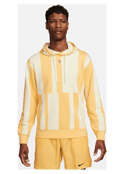 Męska dzianinowa bluza z kapturem do tenisa Dri-FIT NikeCourt Heritage - Brązowy ze sklepu Nike poland w kategorii Bluzy męskie - zdjęcie 169757895