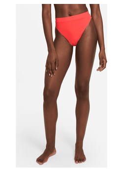 Dolna część damskiego stroju kąpielowego z wysokim stanem Nike Essential - Czerwony ze sklepu Nike poland w kategorii Stroje kąpielowe - zdjęcie 169757927