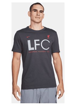Męski T-shirt piłkarski Nike Liverpool F.C. Mercurial - Szary ze sklepu Nike poland w kategorii T-shirty męskie - zdjęcie 169758086