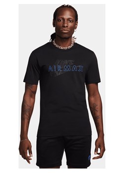 Męski T-shirt z krótkim rękawem Nike Air Max - Czerń ze sklepu Nike poland w kategorii T-shirty męskie - zdjęcie 169758087