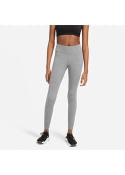 Damskie legginsy ze średnim stanem Nike One - Szary ze sklepu Nike poland w kategorii Spodnie damskie - zdjęcie 169758186