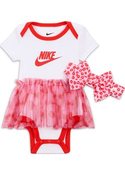 Dwuczęściowy zestaw z body ze spódniczką i opaską dla niemowląt (0–9 M) Nike Your Move - Biel ze sklepu Nike poland w kategorii Komplety niemowlęce - zdjęcie 169758215