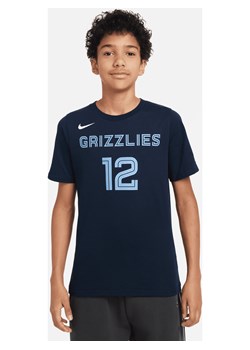 T-shirt dla dużych dzieci Nike NBA Ja Morant Memphis Grizzlies - Niebieski ze sklepu Nike poland w kategorii T-shirty chłopięce - zdjęcie 169758257