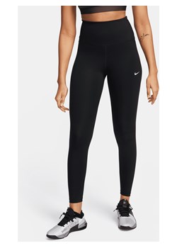 Damskie legginsy o pełnej długości z wysokim stanem Nike One - Czerń ze sklepu Nike poland w kategorii Spodnie damskie - zdjęcie 169758355