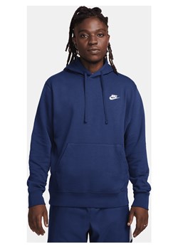 Męska bluza z kapturem Nike Sportswear Club - Niebieski ze sklepu Nike poland w kategorii Bluzy męskie - zdjęcie 169758408