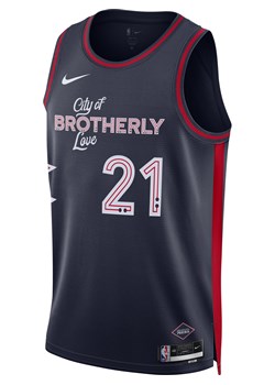 Koszulka męska Nike Dri-FIT NBA Swingman Joel Embiid Philadelphia 76ers City Edition 2023/24 - Niebieski ze sklepu Nike poland w kategorii T-shirty męskie - zdjęcie 169758476