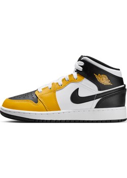 Buty dla dużych dzieci Air Jordan 1 Mid - Żółty ze sklepu Nike poland w kategorii Buty sportowe dziecięce - zdjęcie 169758478