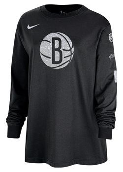 Damski T-shirt z długim rękawem Nike NBA Brooklyn Nets Essential - Czerń ze sklepu Nike poland w kategorii Bluzki damskie - zdjęcie 169758568