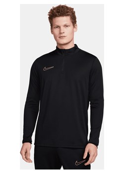 Męska koszulka piłkarska z zamkiem 1/2 Dri-FIT Nike Academy - Czerń ze sklepu Nike poland w kategorii T-shirty męskie - zdjęcie 169758616