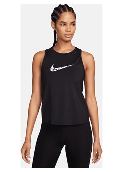 Damska koszulka bez rękawów do biegania z nadrukiem Nike One - Czerń ze sklepu Nike poland w kategorii Bluzki damskie - zdjęcie 169758678