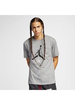 T-shirt męski Jordan Jumpman Flight - Szary ze sklepu Nike poland w kategorii T-shirty męskie - zdjęcie 169758757